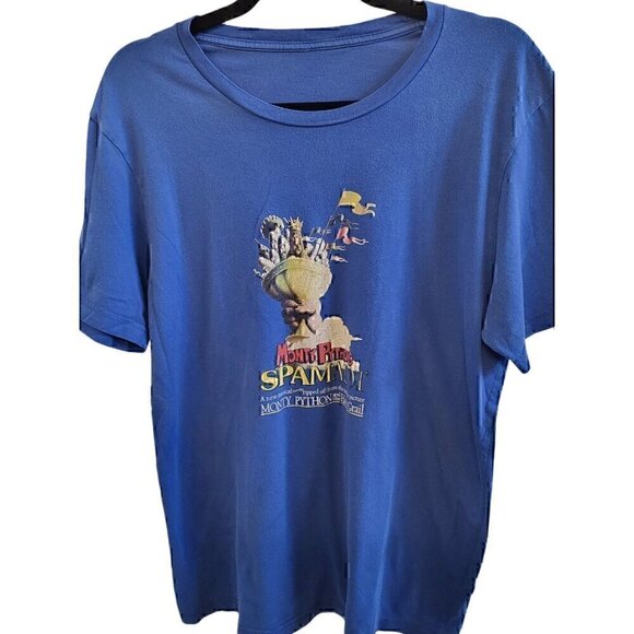 Vintage Monty Python Spamalot Blue Musical Broadway Men's Size Large - Picture 2 of 5